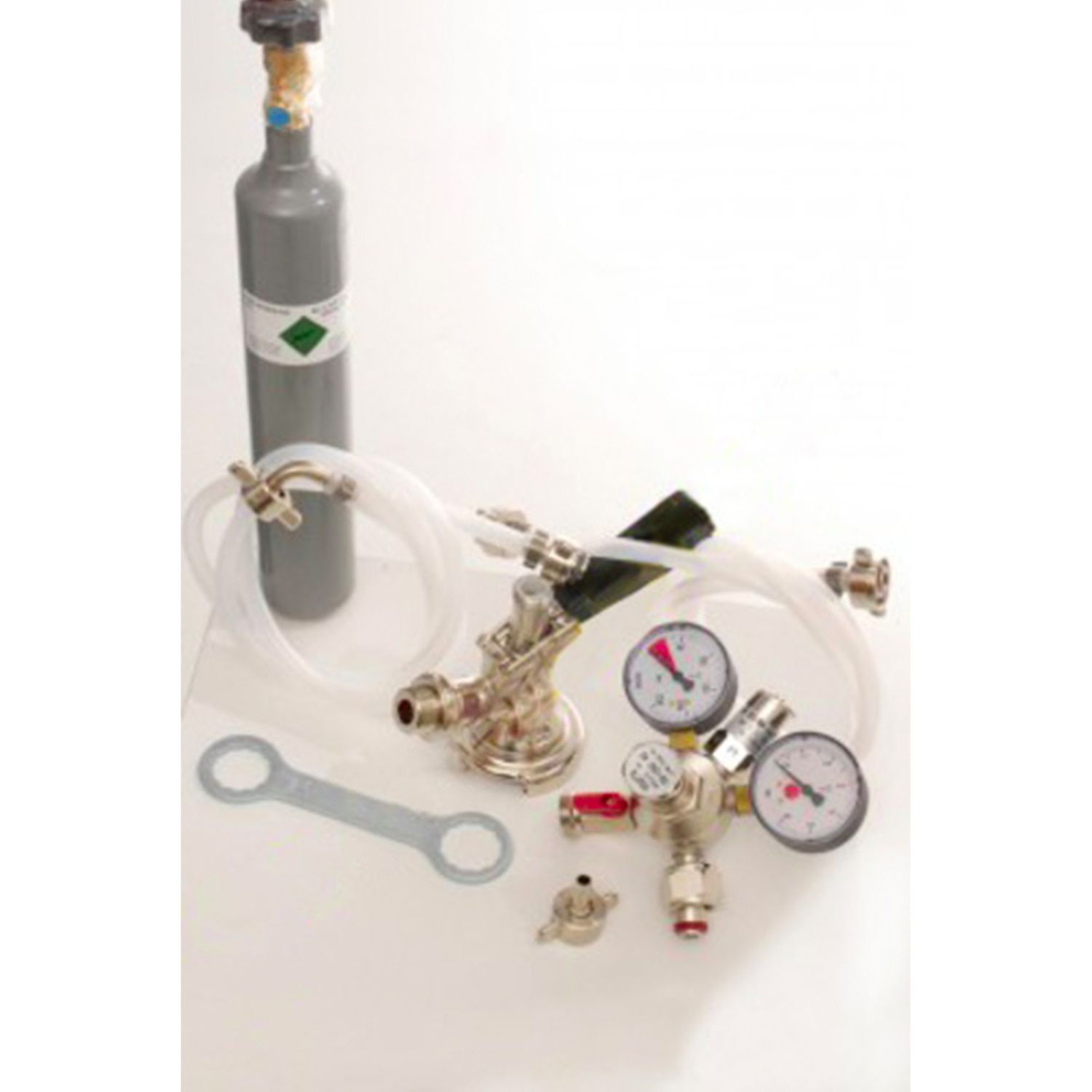 Zubehörpaket 1 mit Köpi Fitting, 7mm Bierschlauch und 0,5 kg CO2 Flasche